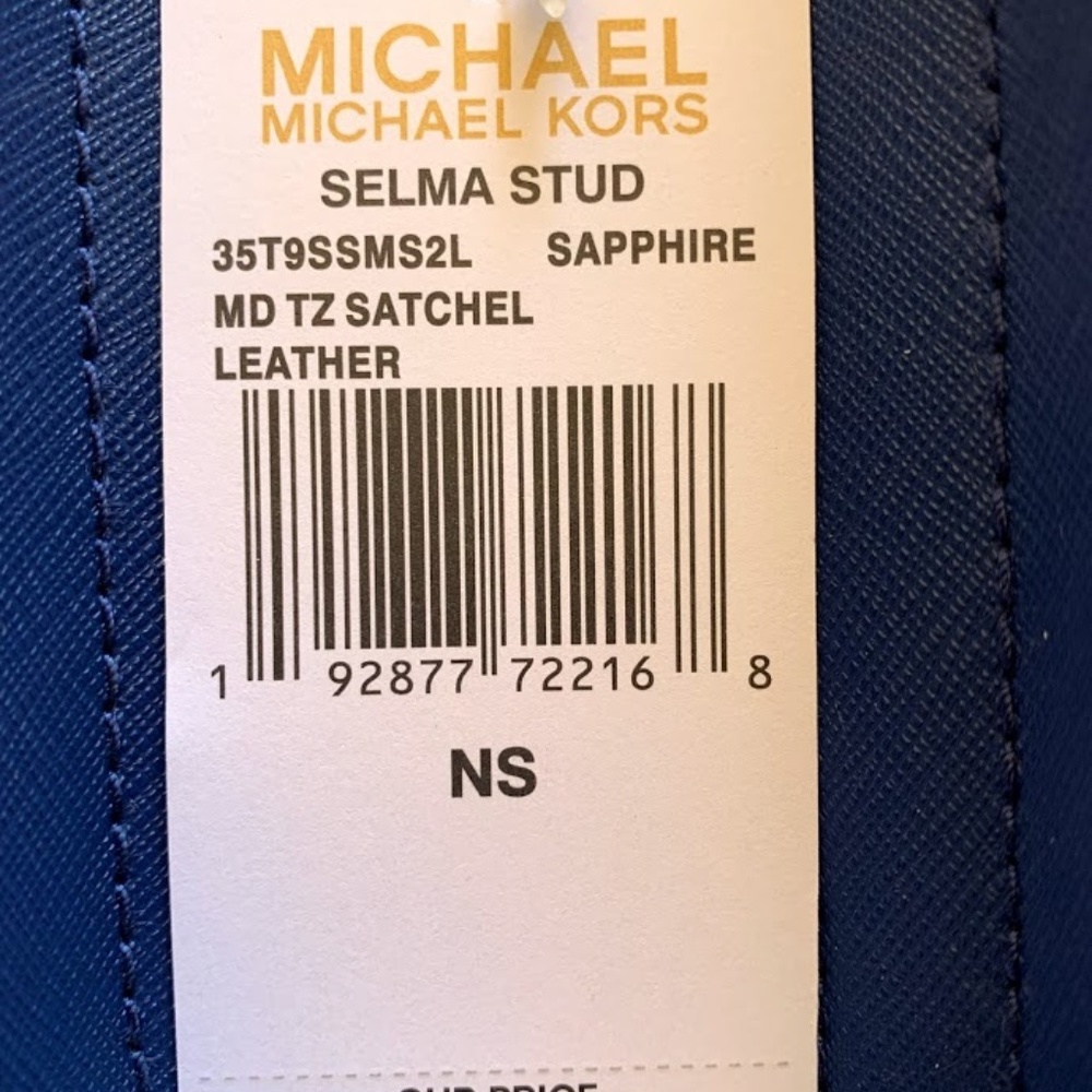 NWT MICHAEL KORS MD STUDDED SELMA HANDBAG=WALLET - Picture 7 of 8